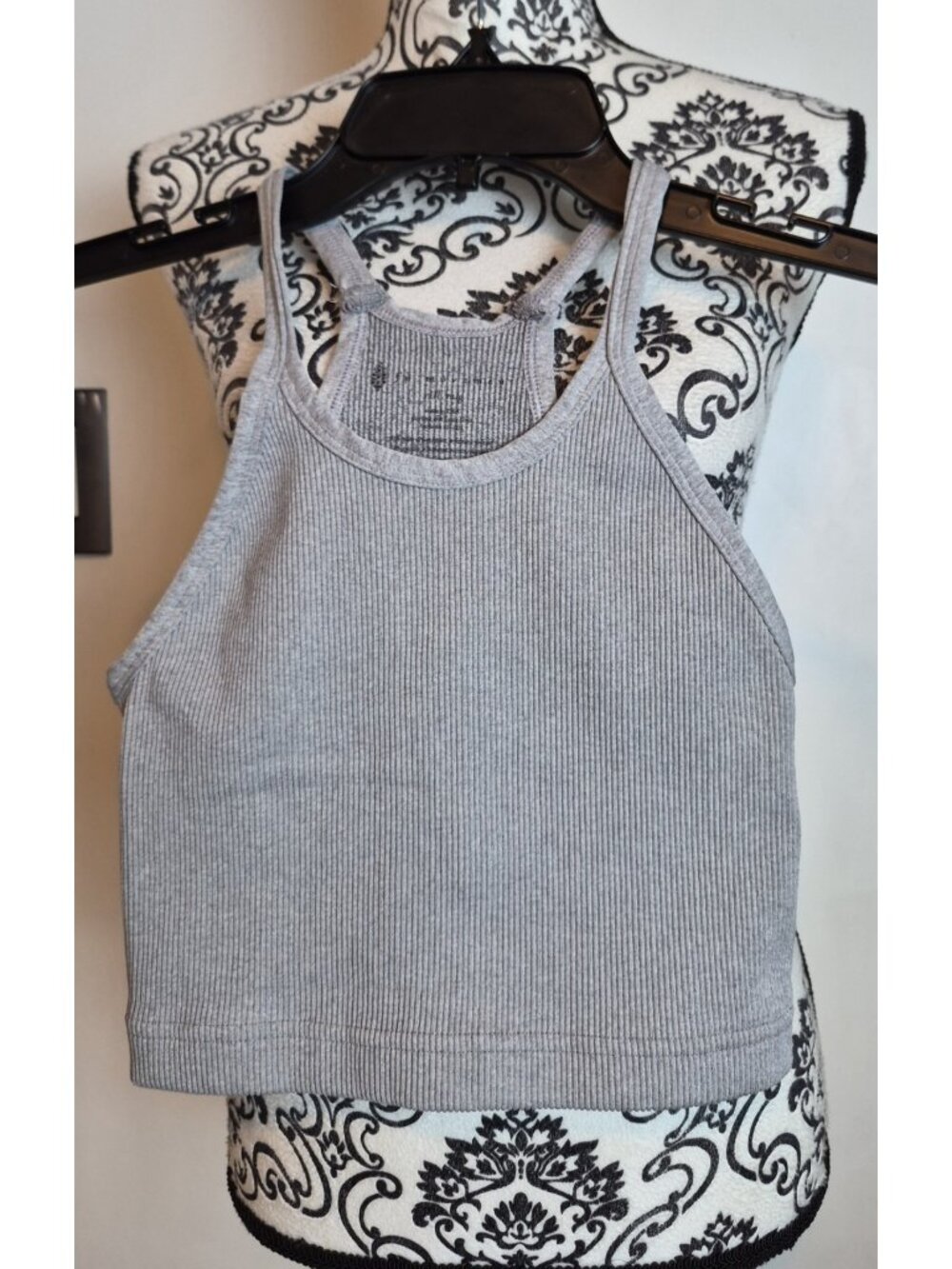 FP Movement Ribbed Racerback Crop Tank Top Women's Size M/L Coral